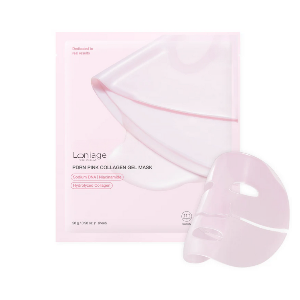 Loniage pink collagen mask - máscara de colágeno coreana