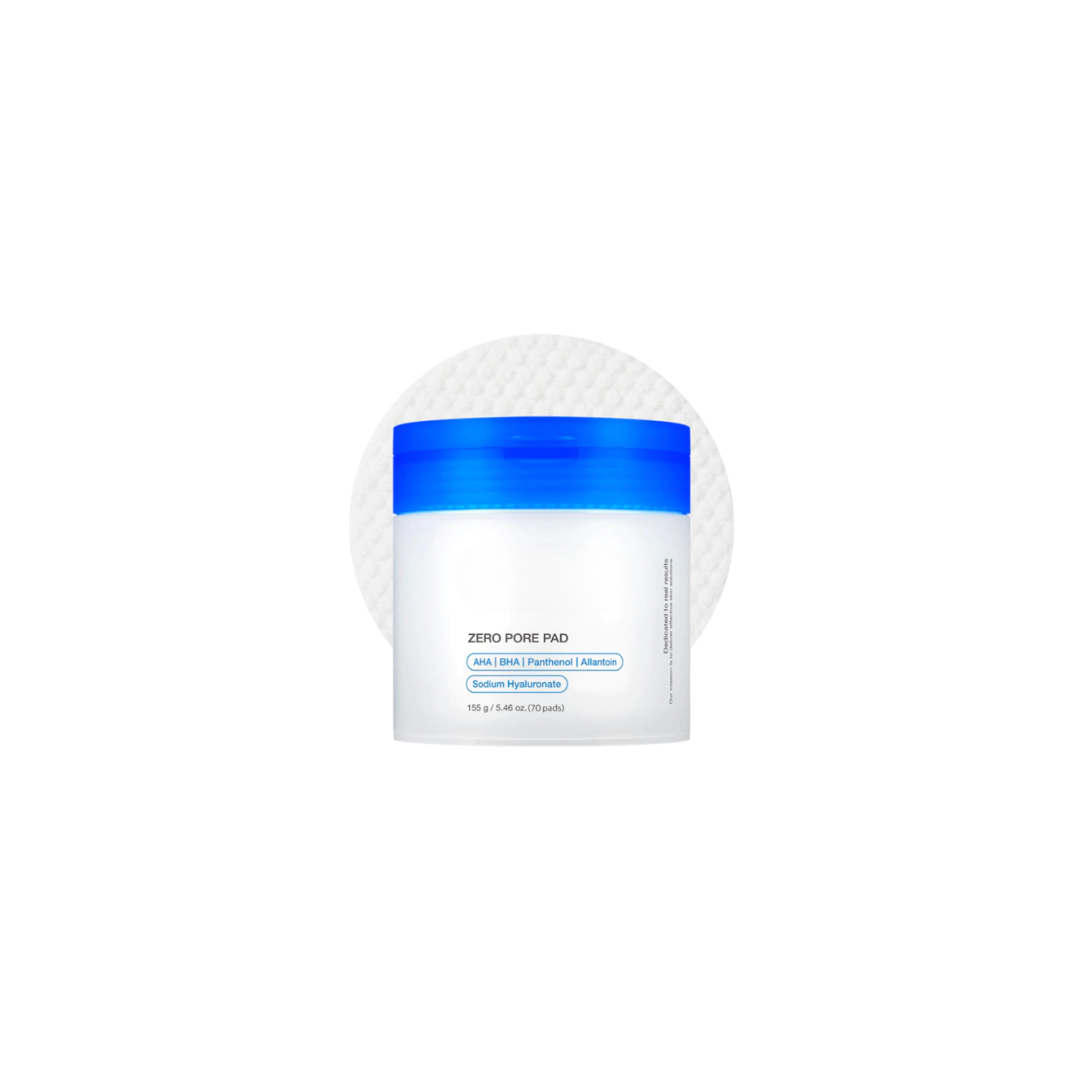 Loniage zero pore pads - discos coreanos esfoliantes para poros invisíveis