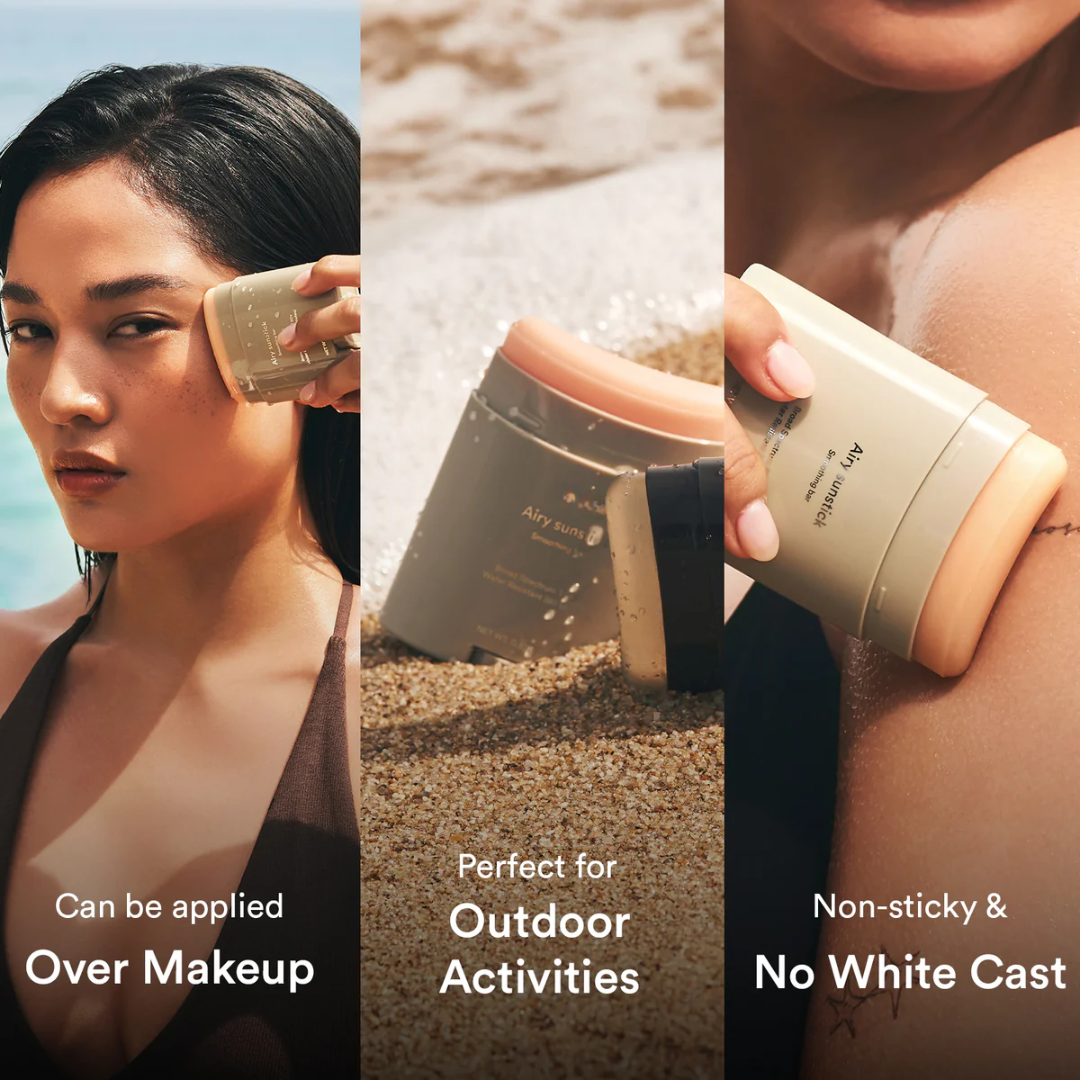Loniage airy sunstick – protetor solar coreano com acabamento mate