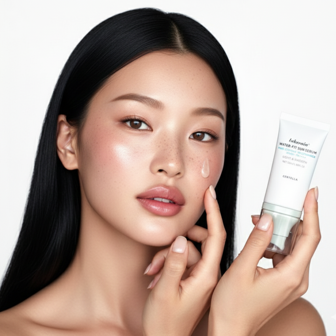 Loniage lakerain centella water-fit sun serum – protetor solar coreano SPF50+ PA++++