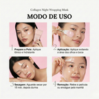 Loniage Real Collagen Night Wrapping Mask - Tratamento Coreano de Colágeno para Efeito Glass Skin