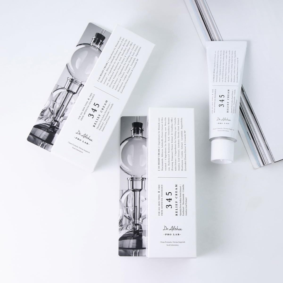 345 relief cream - creme coreano reparador e calmante