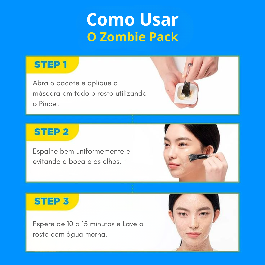 Loniage hoygi zombie pack - máscara coreana de lifting e elasticidade