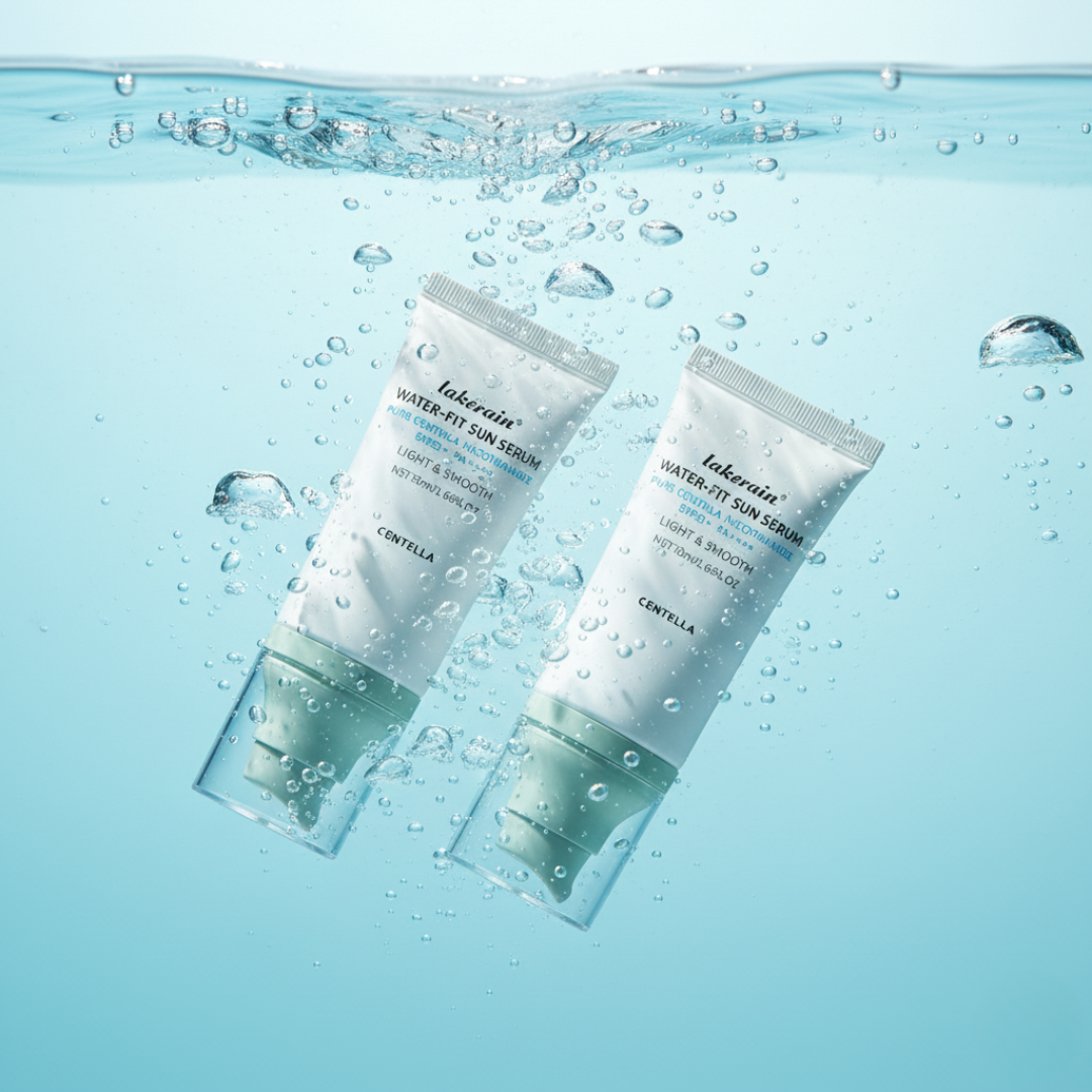 Loniage lakerain centella water-fit sun serum – protetor solar coreano SPF50+ PA++++