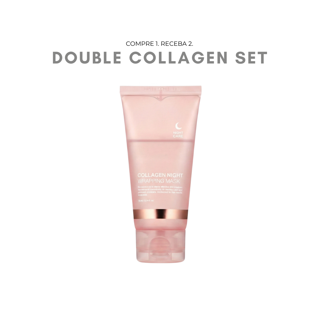 Loniage Real Collagen Night Wrapping Mask - Tratamento Coreano de Colágeno para Efeito Glass Skin