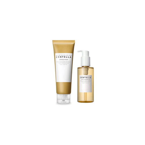 Centella Duo de Limpeza Coreana - Cleansing Oil e Ampoule Foam