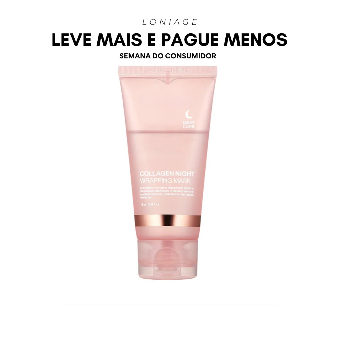 [COMPRE 1 LEVE 2] Loniage collagen night mask - máscara de colágeno noturna coreana